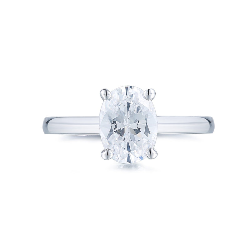 1.5CT Oval Solitaire Ring 鵝蛋形戒指 (JR048)