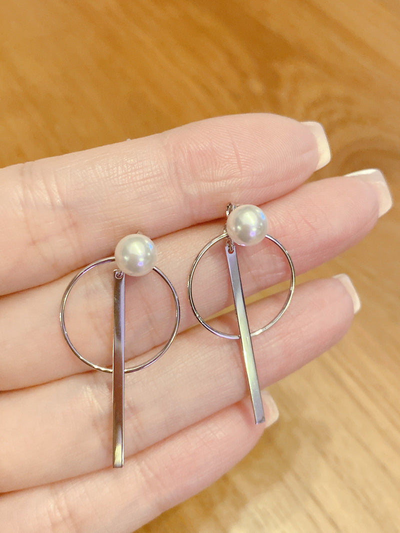 Swarovski Pearl 3ways Earrings(SWPE001)