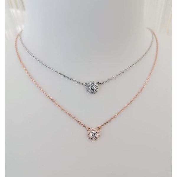 Audrey Little Halo Necklace壁鑲鑽頸鏈(JN035)