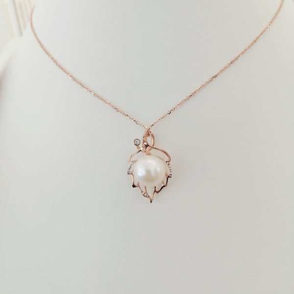 10K Gold Fresh Water Pearl Necklace -10K真金淡水珍珠項鍊 (10KPN002) ORDER