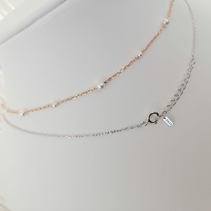 Mini Swarovski Pearl Necklace (SWPN022)