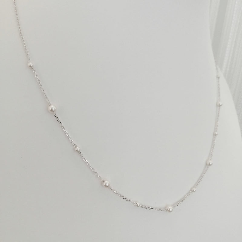 Mini Swarovski Pearl Necklace (SWPN022)